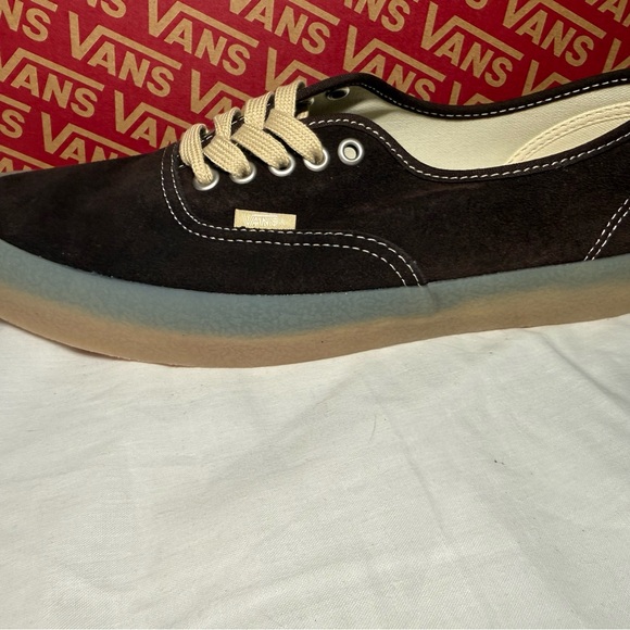 Vans crape demitasse Low-Top Suede Sneaker in Dark Brown Mens 9.5 women 11 - Picture 4 of 10